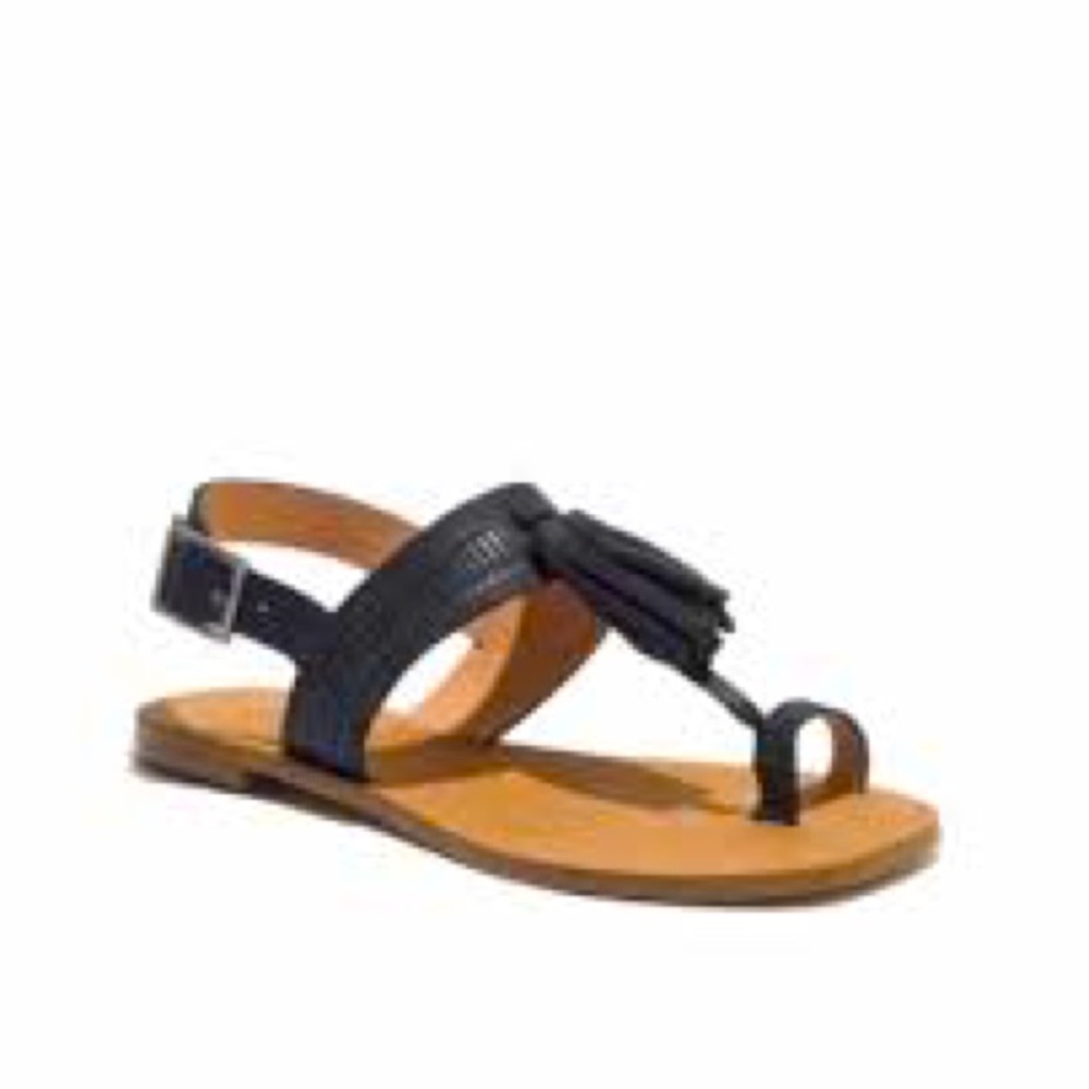 Madewell Renny Leather Tassel sandal